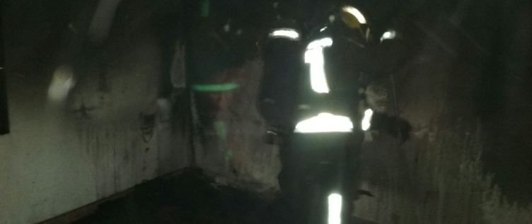 Fuego en una vivienda de Tinajo