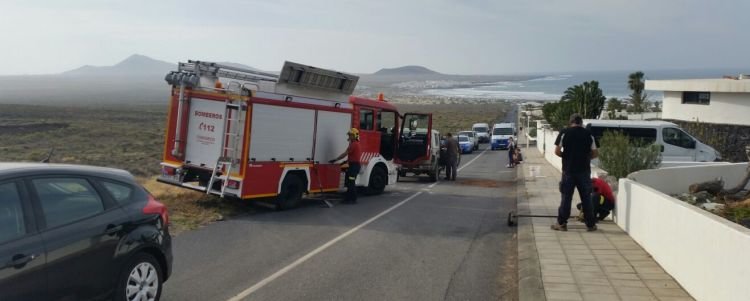 bomberos accidente famara