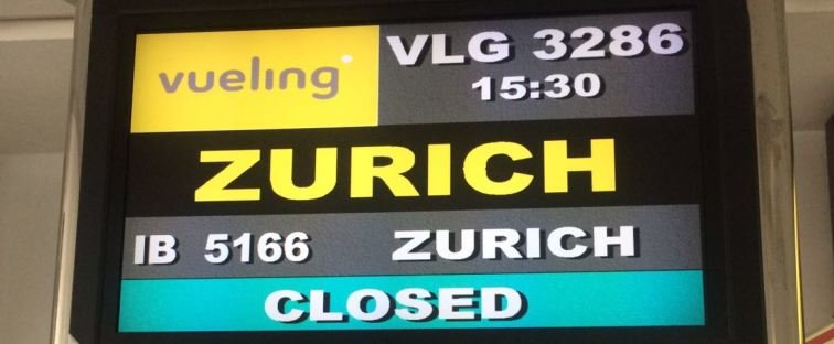 pantalla vuelo zurich