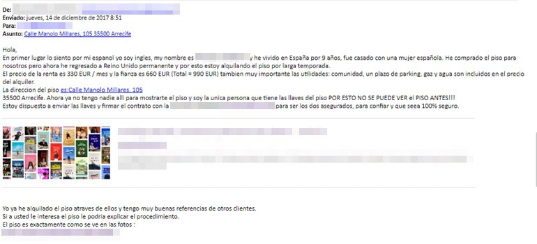 email estafa pisos