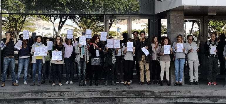 funcionarios juzgados lanzarote huelga