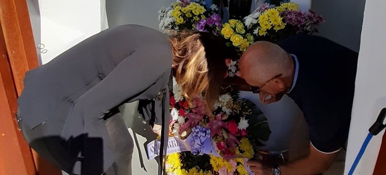 ofrenda floral cruz del mar 41 aniversario 2
